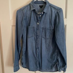 Jcrew Chambray Buttondown Blouse